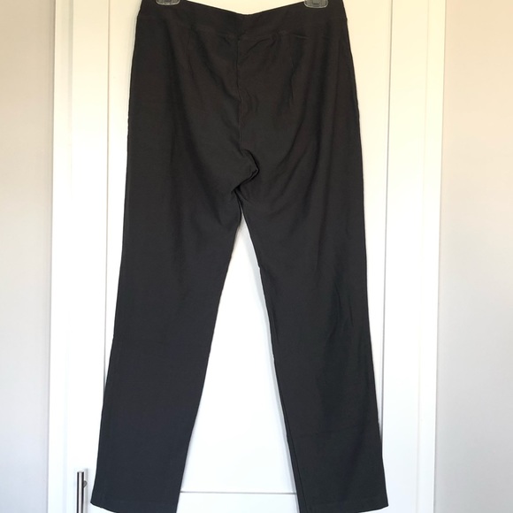 Eileen Fisher Gray Knit Elastic Waist Pants | S - Picture 4 of 7